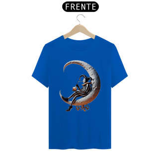 Nome do produto T-shirt Prime linha - Pierrot Solitário com copo e canudo