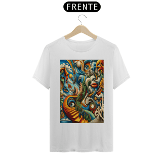 Nome do produto T-shirt Prime linha Psicobrain ESCADA IMAGINARIA