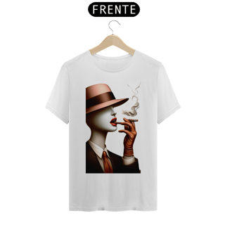 Nome do produto T-shirt Prime linha Anonimos Mulher sem face com cigarro