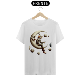 Nome do produto T-shirt Prime linha - Pierrot com Lua Sorridente