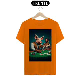 Nome do produto T-shirt Prime linha - Mestre Porco jogador Dente de ouro