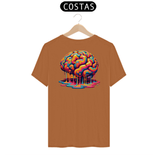 Nome do produto T-shirt Prime linha Psicobrain - CEREBRO DERRETENDO