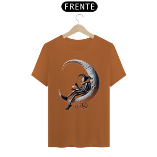 Nome do produto T-shirt Prime linha - Pierrot Solitário com copo e canudo