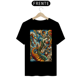 Nome do produto T-shirt Prime linha Psicobrain ESCADA IMAGINARIA