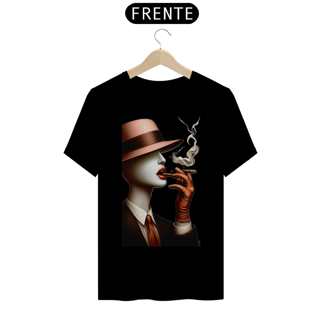 Nome do produto T-shirt Prime linha Anonimos Mulher sem face com cigarro
