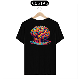 Nome do produto T-shirt Prime linha Psicobrain - CEREBRO DERRETENDO