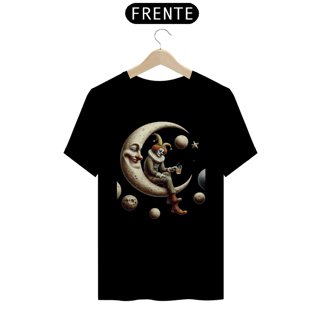 Nome do produto T-shirt Prime linha - Pierrot com Lua Sorridente