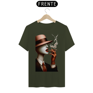 Nome do produto T-shirt Prime linha Anonimos Mulher sem face com cigarro