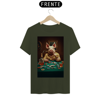 Nome do produto T-shirt Prime linha - Mestre Porco Jogador com Whisky