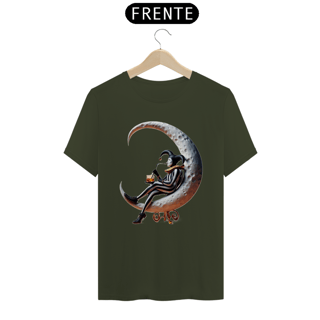 Nome do produto T-shirt Prime linha - Pierrot Solitário com copo e canudo