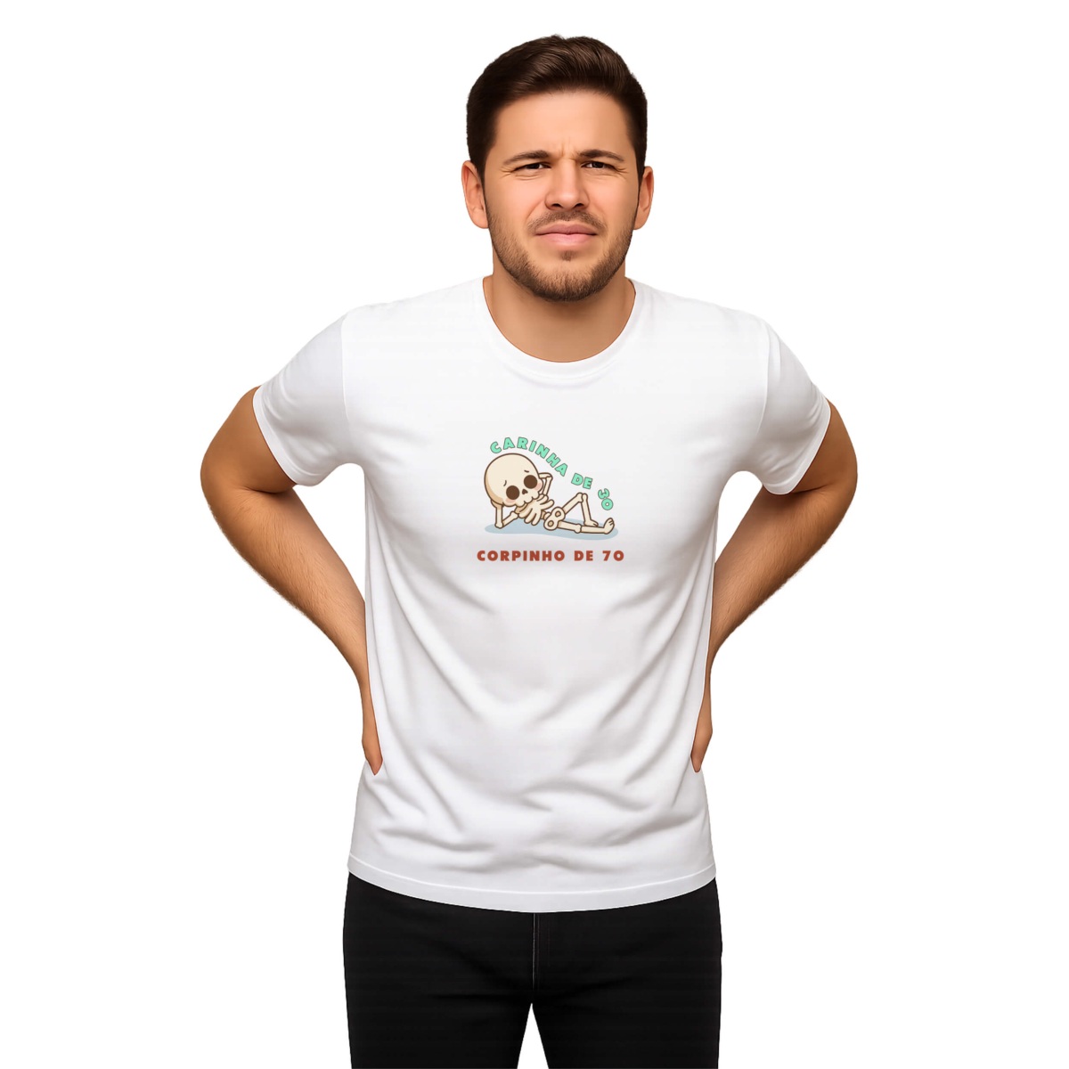 Nome do produto: Camiseta na Flor da Idade