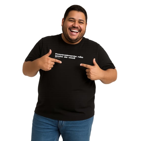 Camiseta Na Sinceridade Unissex - Plus Size