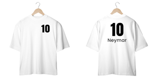 Nome do produto Camiseta Oversized - 10 Neymar