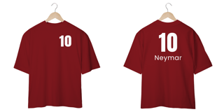 Nome do produto Camiseta Oversized - 10 Neymar
