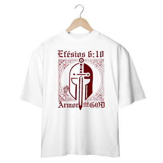 Camiseta Oversized Efésios 6:10 Frente