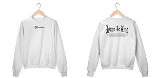 Moletom Fechado Jesus Is King Frente Costas