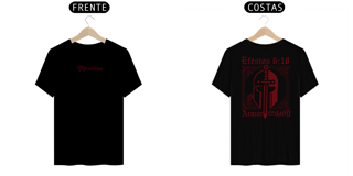 Nome do produtoCamiseta Proshine Efésios 6:10 Frente Costas
