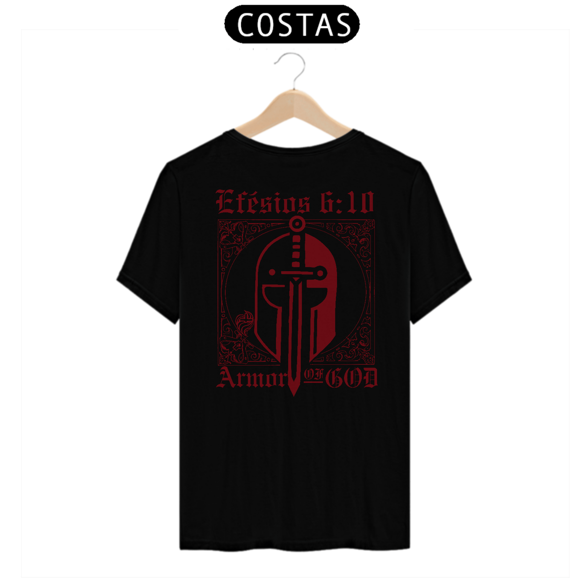 Nome do produto: Camiseta Proshine Efésios 6:10 Costas