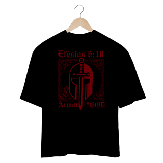 Nome do produtoCamiseta Oversized Efésios 6:10 Frente