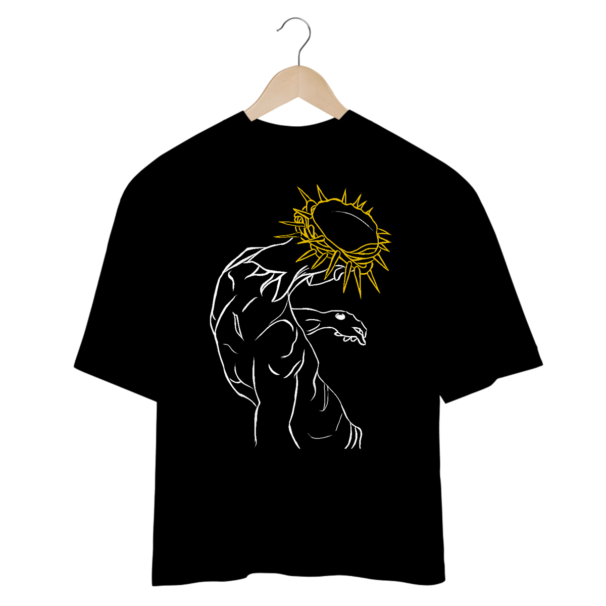 Nome do produto: Camiseta Oversized Proshine Alfa Minimalista Frente 