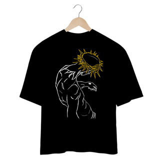 Camiseta Oversized Proshine Alfa Minimalista Frente 