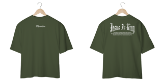 Nome do produtoCamiseta Oversized Jesus Is King Frente Costas