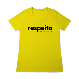 Nome do produto baby look RESPEITO