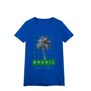 Nome do produto baby look BRASIL Tropical e Soberano - PALMEIRA