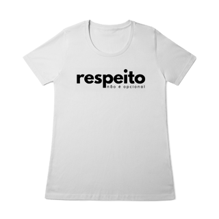 Nome do produto baby look RESPEITO