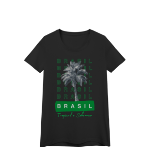 Nome do produto baby look BRASIL Tropical e Soberano - PALMEIRA