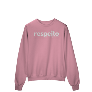 Nome do produto moletom RESPEITO