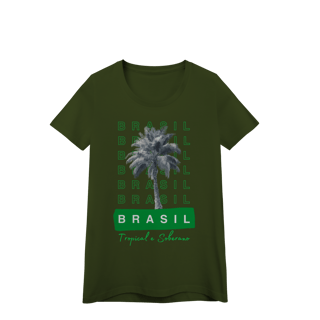 Nome do produto baby look BRASIL Tropical e Soberano - PALMEIRA