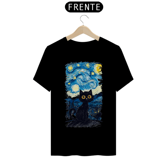 Camiseta gato preto