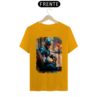 Nome do produto Camiseta Capitão América Bebendo Cerveja - Modelo 1