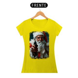 Nome do produto Baby Look Natal Modelo 3 - Papai Noel Armado