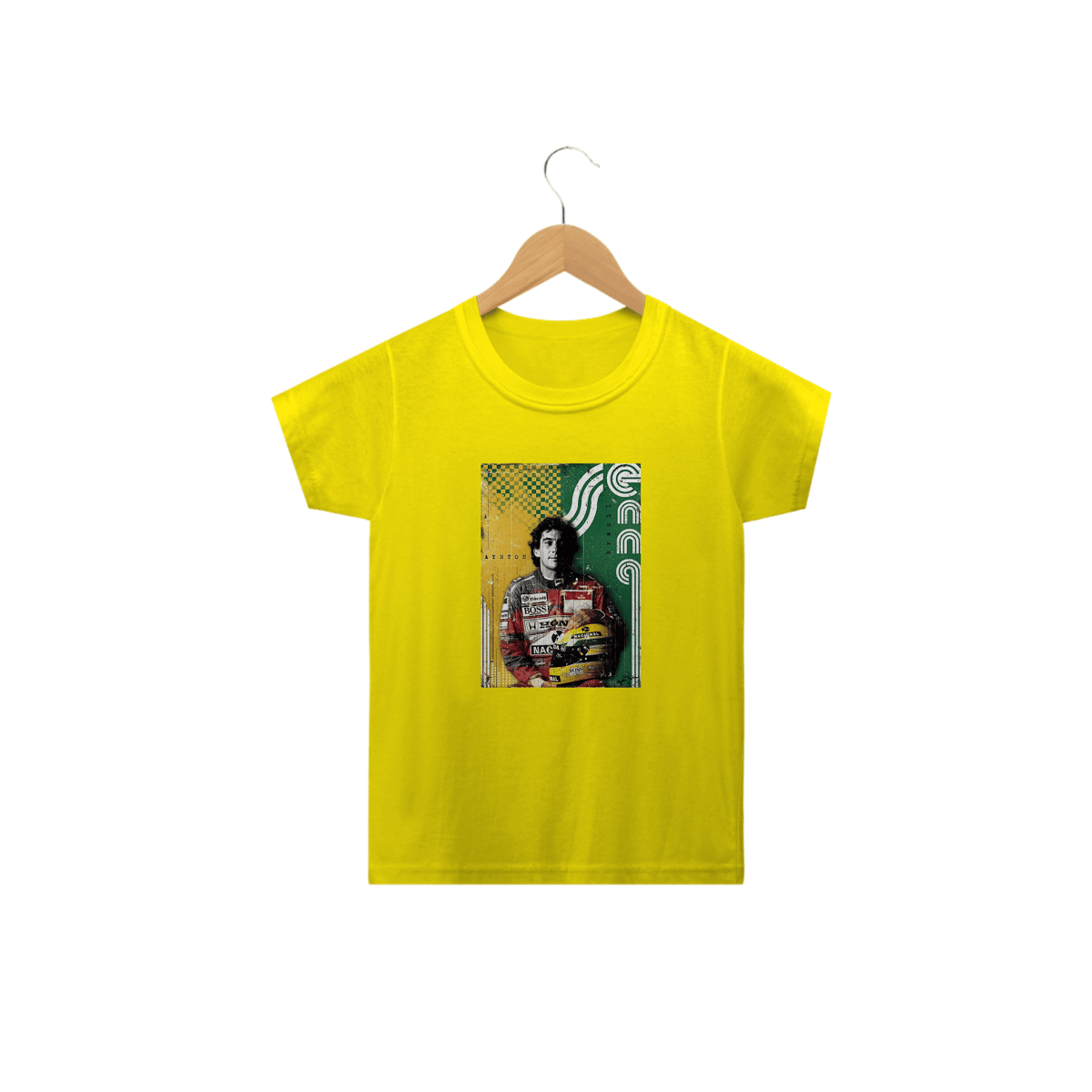 Nome do produto: Camiseta Infantil Airton Senna - Modelo 2