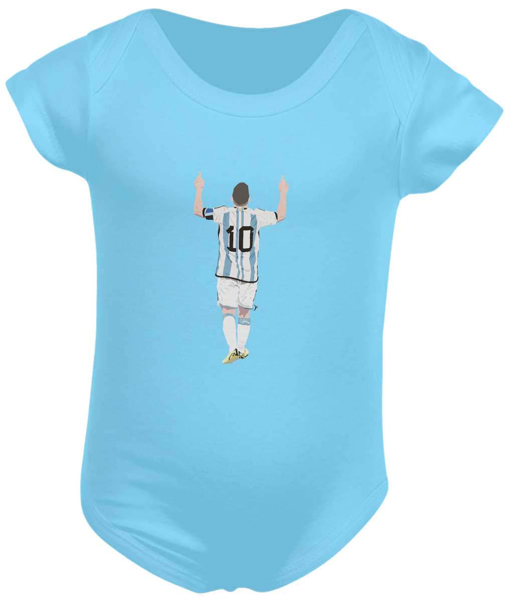 Nome do produto: Body Bebê Messi Modelo 1 - Seleção da Argentina