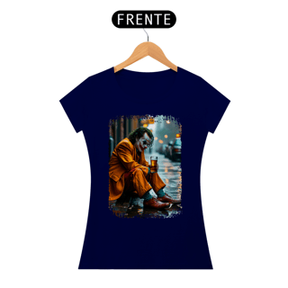 Nome do produto Baby Look Coringa Bebendo Cerveja - Modelo 1