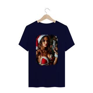 Nome do produto Camiseta Plus Size Natal Modelo 2 - Mamãe Noel Armada