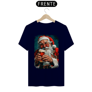 Nome do produto Camiseta Natal Modelo 4 - Papai Noel Bebendo Cerveja