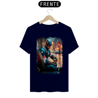 Nome do produto Camiseta Capitão América Bebendo Cerveja - Modelo 1