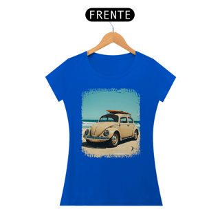 Nome do produto Baby Look Fusca Modelo 1 - Com uma Prancha de Surf
