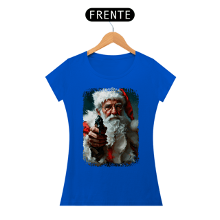 Nome do produto Baby Look Natal Modelo 3 - Papai Noel Armado