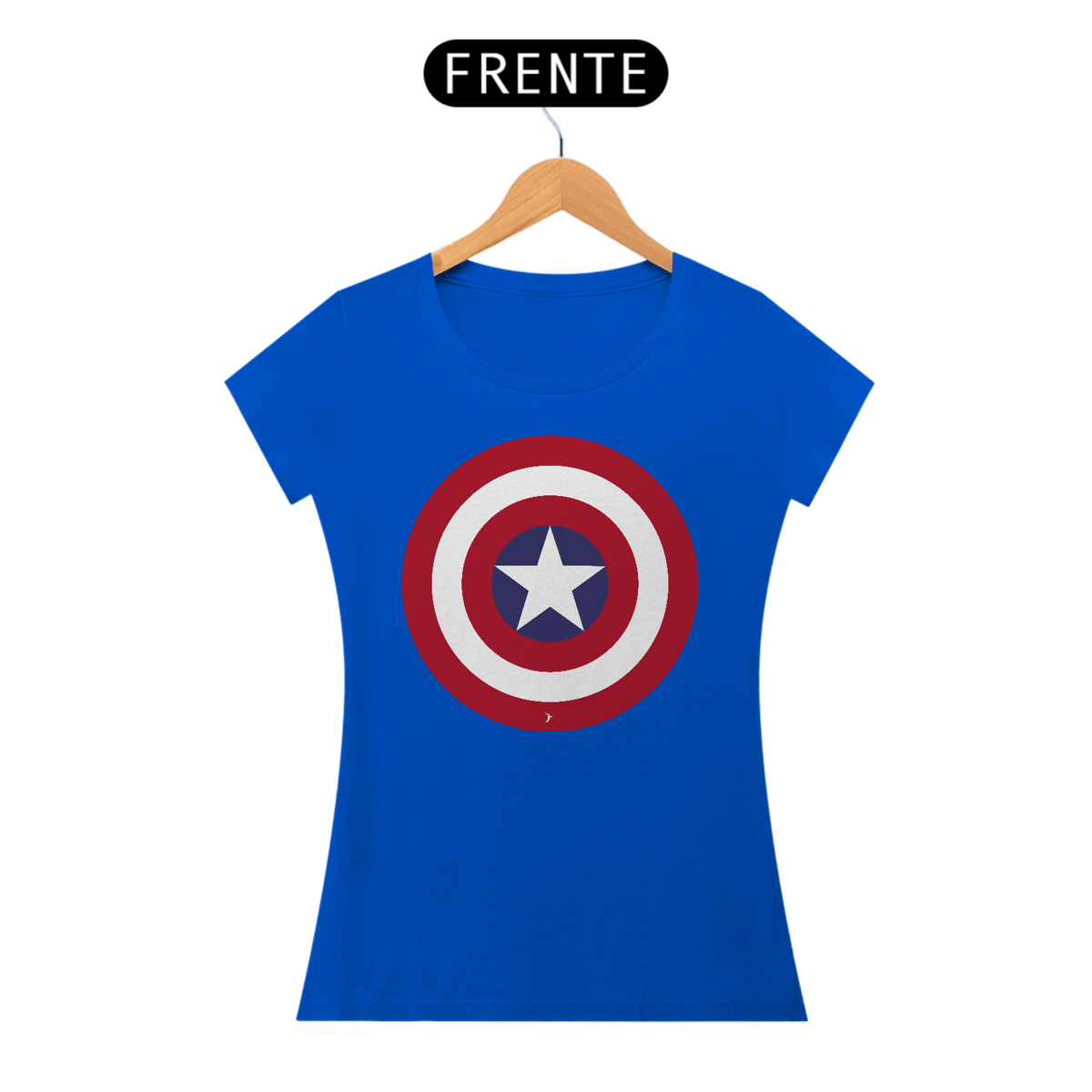Nome do produto: Baby Look Capitão América - Modelo 2
