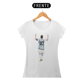 Nome do produto Baby Look Messi Modelo 1 - Seleção da Argentina