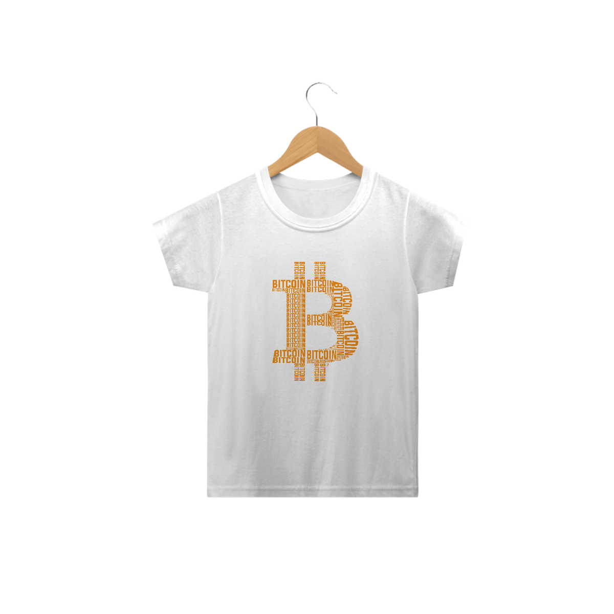 Nome do produto: Camiseta Infantil Bitcoin - Modelo 1