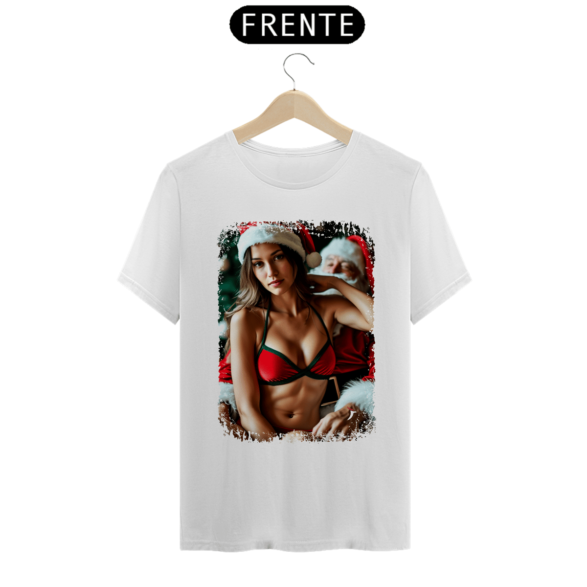 Nome do produto: Camiseta Natal Modelo 1 - Mamãe Noel