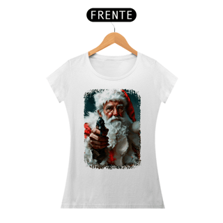 Baby Look Natal Modelo 3 - Papai Noel Armado