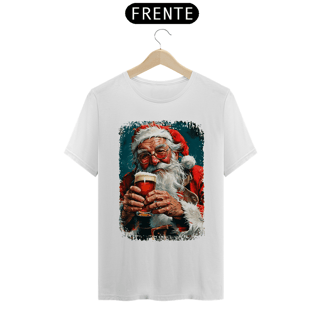 Nome do produto Camiseta Natal Modelo 4 - Papai Noel Bebendo Cerveja