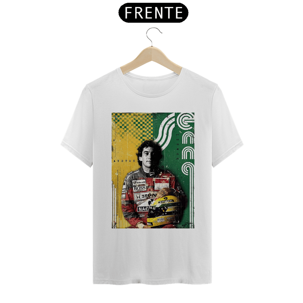 Nome do produto: Camiseta Airton Senna - Modelo 2